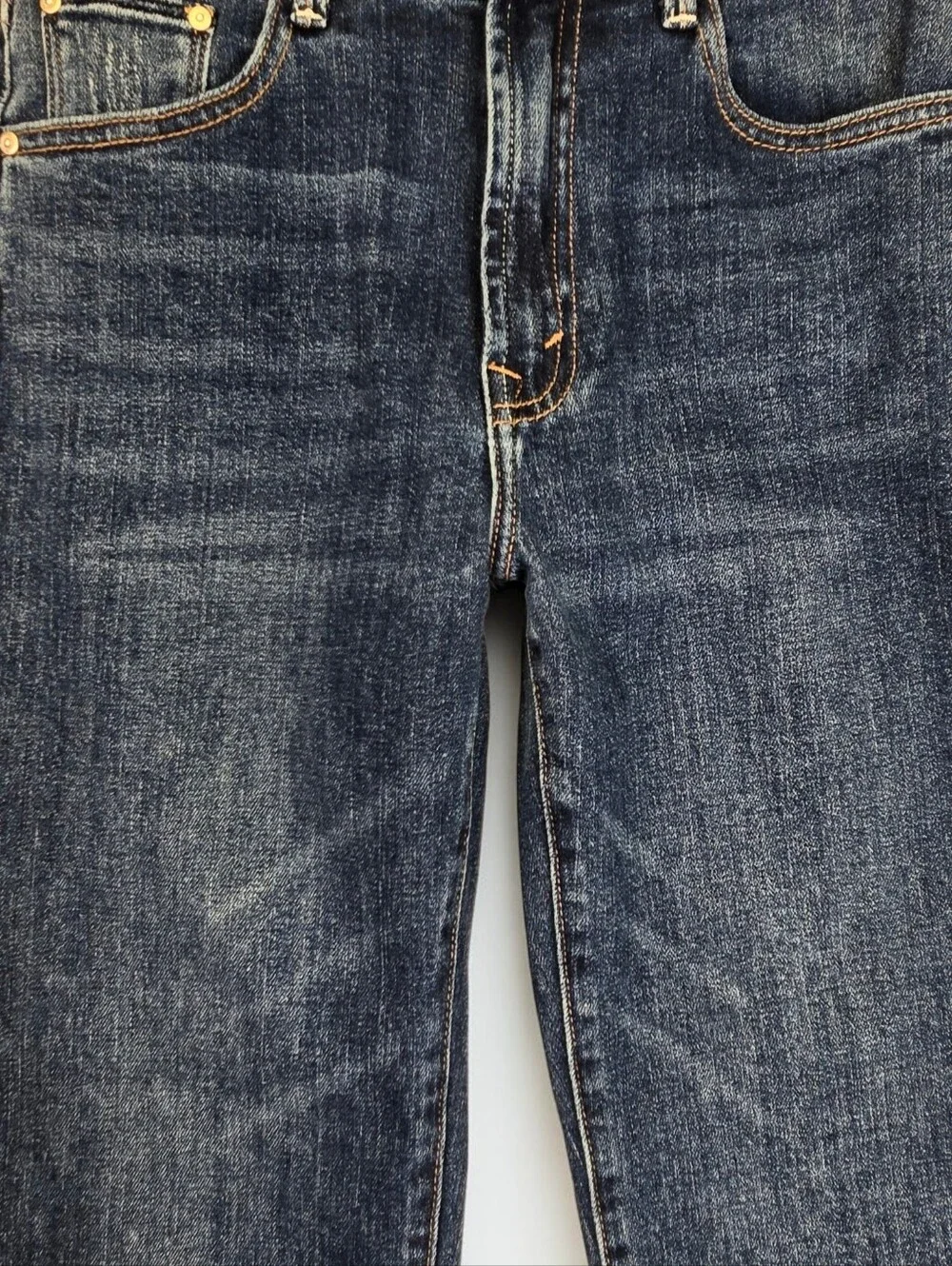 Mother The Dazzler Shift Jean Size 27 Dark Blue Denim Straight Leg Mid-rise